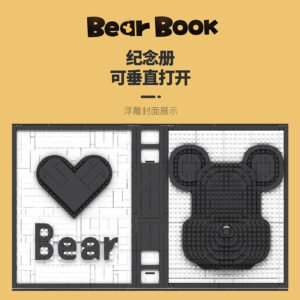 Collectible Bear “Brick Book” Building Blocks Set (2622 Pieces)
