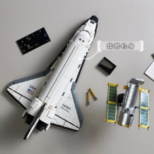 Discovery-Style Space Shuttle Micro Building Blocks Set (2,354 Pieces) – ABS Display Model
