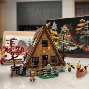 A‑Frame Woodland Treehouse MOC Building Blocks Set (2162 Pieces)