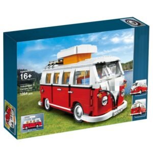 retro camper van building blocks complete model display