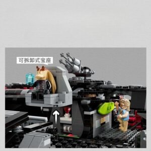 Dark Falcon Sci‑Fi Starship Building Set (1579 Pieces) – MOC-Style Display Model