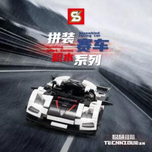 Hypercar Building Blocks Set (770 Pieces) – Supercar Display Model in ABS Bricks