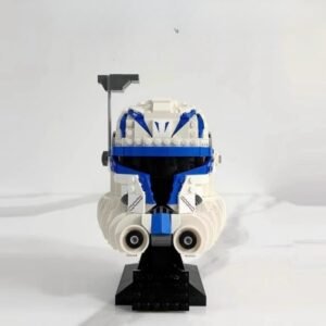 Sci‑Fi Helmet Building Set close-up brick structure