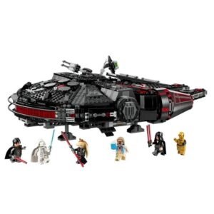 Dark Sci‑Fi Starship Mini Building Blocks Set main model