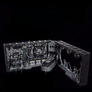 Bat‑Themed Cave Shadow Box Building Blocks Diorama (3981 Pieces)