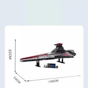 Republic‑Class Space Cruiser Building Set (5374 Pieces) – Large Sci‑Fi Display Model