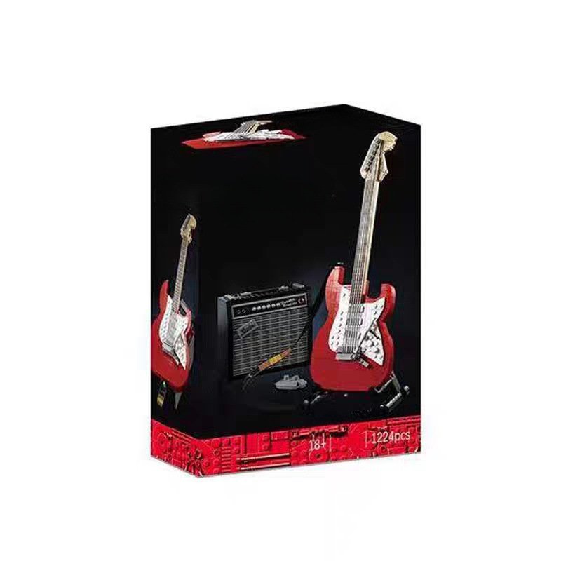 guitar mini building blocks set creative music model