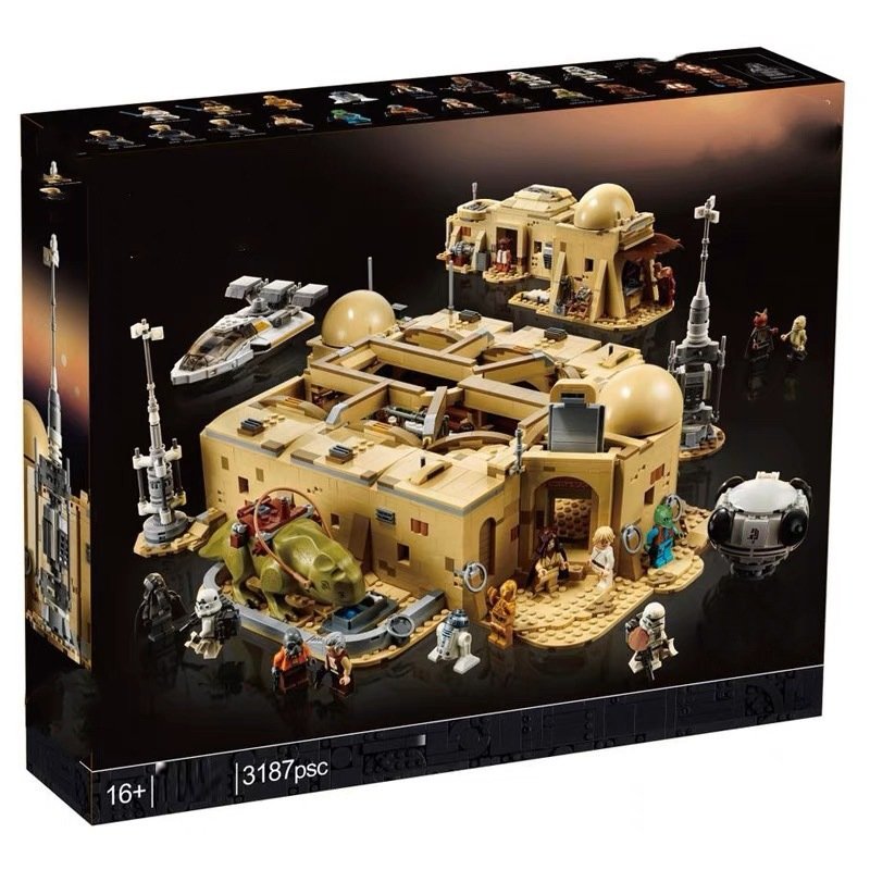 Sci‑Fi Desert Cantina Building Blocks Set (3,187 Pieces) – Large Display Model