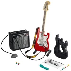 Rock Guitar Mini Building Blocks Set display model main image
