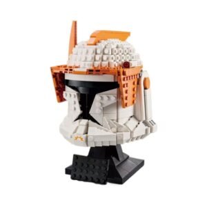 Futuristic Sci‑Fi Pilot Helmet Micro Brick Building Set – Creative Collectible Display Model